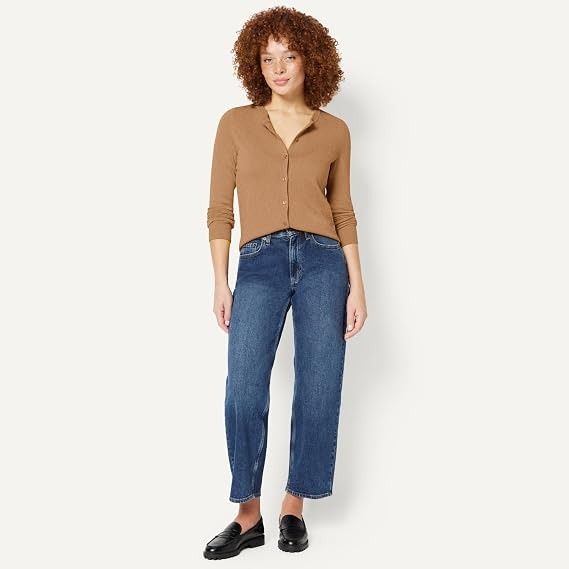 Brown Button-Up Cardigan Sweater image 4